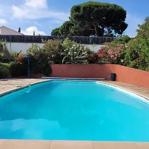  Villa Palm' Issambres 6-7 Personnes, Clim, Avec Piscine, Jardin Et Parking Prives